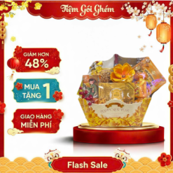 Giỏ Quà Tết Cao Cấp “Happy New Year” Tiệm Gói Ghém Xuân Như Ý