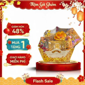 Giỏ Quà Tết Cao Cấp “Happy New Year” Tiệm Gói Ghém Xuân Như Ý