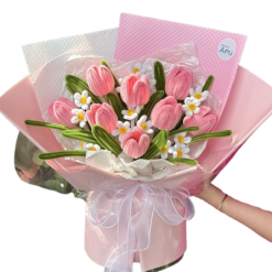 Alternative view of Hoa kẽm hồng trắng Tiệm Gói Ghém